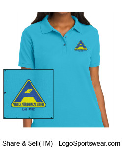 Ladies Silk Touch Sport Shirt - Embroidery Design Zoom